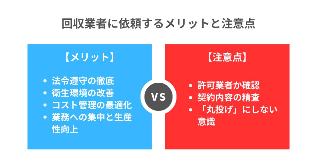 回収業者に依頼するメリットと注意点