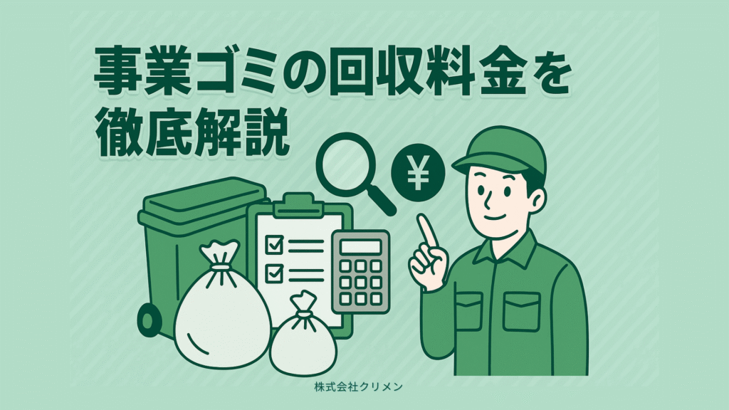 【2025年最新】事業ゴミの回収料金を徹底解説