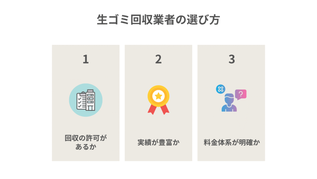 生ゴミ回収業者の選び方
