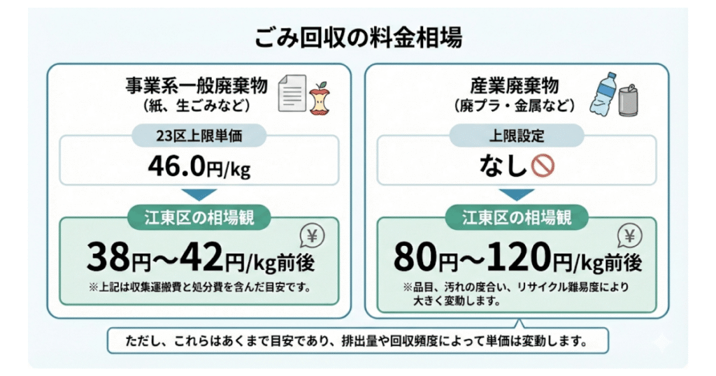 江東区のごみ回収の料金相場