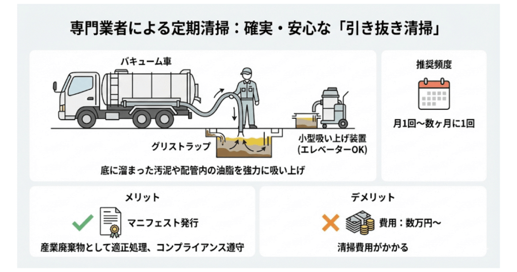 定期的な専門業者による清掃