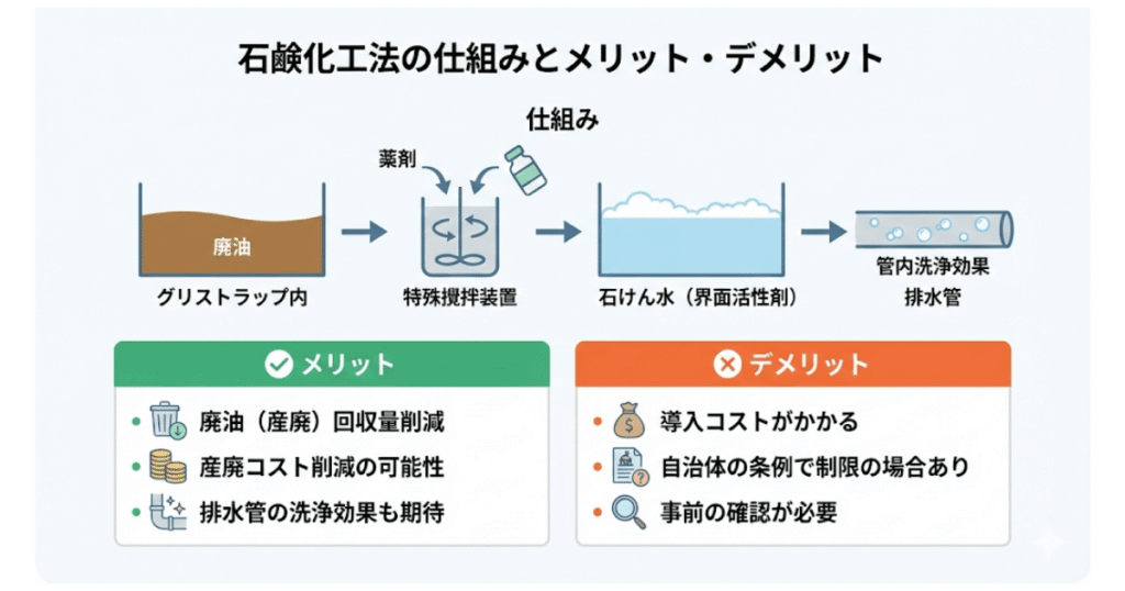石鹸化工法の検討